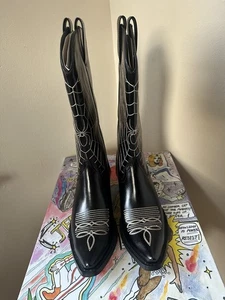 Stivali western Jeffrey Campbell Spiderweb taglia 8,5 - Foto 1 di 7