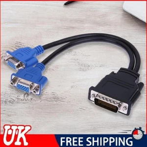 Cable adaptador divisor DMS-59 pines macho a 2 VGA 15 pines hembra - Imagen 1 de 5