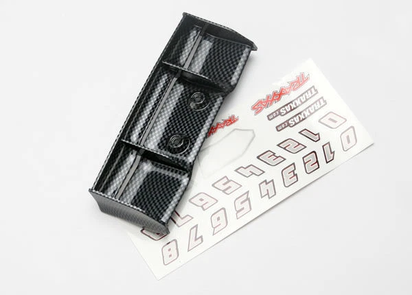 TRAXXAS 7122G Alettone EXOCARBON E-REVO 1/16/TRAXXAS WING EXOCARBON 1/16 E-REVO  - Immagine 1 di 1