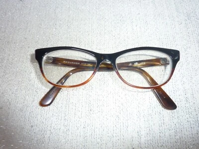 Raro Masunaga 008 Glory Negro/Marrón Gradiente Ojo de Gato Monturas Gafas Usado Foto 1 de 4