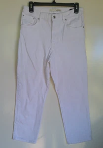 ELLA MOSS White High Waist Straight Pants Junior 6/28 - Picture 1 of 6