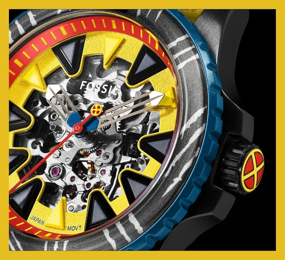 Marvel x Fossil WOLVERINE Automatic Limited Edition Watch LE1195SET Japan