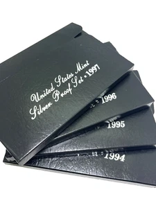 Lot of 4 United States Mint Silver Proof Sets 1994, 1995, 1996 and 1997 COA, OGP - Picture 1 of 4