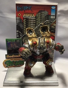 1990's Todd McFarlane Spawn * BADROCK * 6" Action figure & Comic Issue #1 NM+ - Imagen 1 de 10