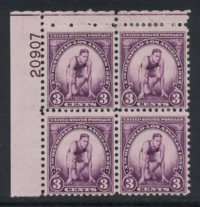 Scott 718- MH Placa Bloque 3c los Ángeles De Disciplina Deportiva 1932- sin Usar - Imagen 1 de 2