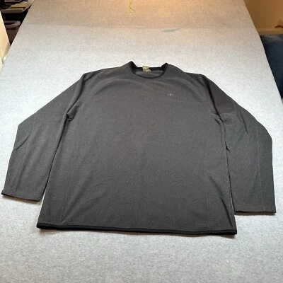 NordicTrack Fleece Mens XL Gray Sweatshirt PulloverZipper Pocket Sleeve Workout - Image 1 of 4