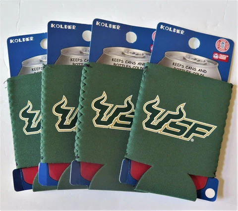 FOUR (4) SOUTH FLORIDA BULLS, NEOPRENE POCKET CAN KADDYS FROM KOLDER (CLOSEOUT) Cover