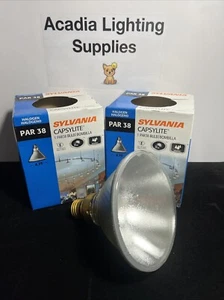 2CT: Sylvania 60WATT 9degree Spot Light Lamp Indoor/Outdoor PAR38 645-860 Lumens - Picture 1 of 5