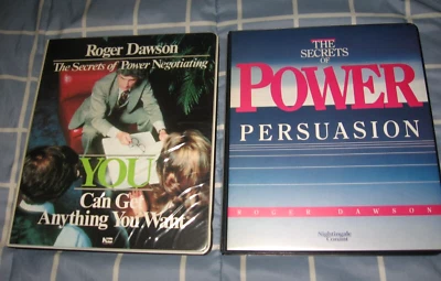 Lot of 2 Roger Dawson Kits THE SECRETS OF POWER NEGOTIATING & PERSUASION 1980s - Image 1 of 2