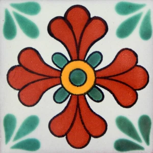Mexican Tile Folk Art Handmade Talavera Backsplash Handpainted Mosaic # C040 - Picture 1 of 2