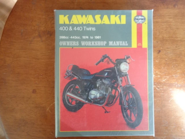 Manual de taller del propietario 281 Haynes Kawasaki 400 y 440 gemelos 1974 a 1981 Foto 1 de 1