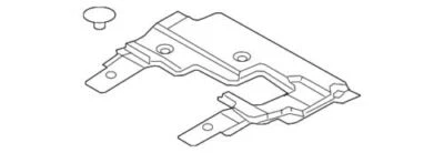 Radiador de motor genuino Ford 2011-2014 F-150 bajo cubierta escudo BL3Z-5D032-B Foto 1 de 3