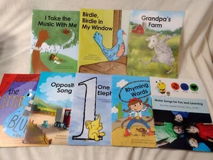SingPlayLove Preschool Learning Books One & Two Year Old Homeschooling Set of 8 - Picture 1 of 13