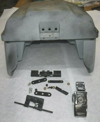 1980 80 HONDA CX500 MOTORCYCLE PLASTIC STORAGE BOX WITH LOCK & HARDWARE H7 - Image 1 of 4