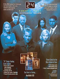 24 ZWANZIG VIER STAFFEL 1 & 2 2003 COMIC BILDER PROMO WERBEVERKAUF VERKAUFSBLATT - Bild 1 von 1