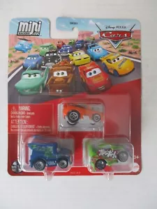 Disney Pixar Cars Snot Rod D.J. Wingo Mini's 3 Pack Metal 3/4 Tuner Squad - Picture 1 of 3
