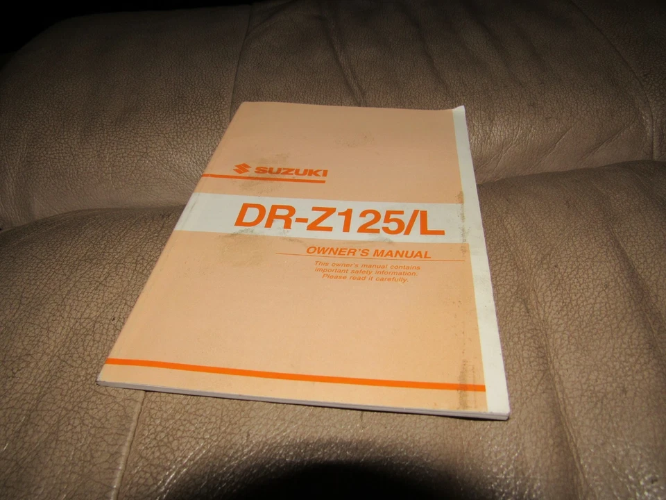 Suzuki DRZ125 L 2002 manual del propietario  Foto 1 de 1