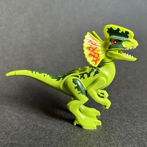 LEGO CMF Jurassic Park Dinosaur Dilophosaurus Dino Figure - GREEN - Mini-Figure - Picture 1 of 9