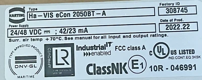 HARTING HA-VIS eCon 2050BT-A, 24005000 Ethernet Switch, NEW - Image 1 of 4