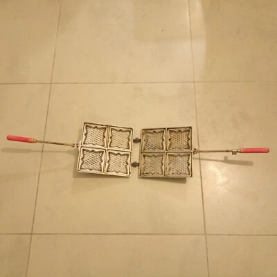 ancien gaufrier et croque monsieur  L'étoile  Grand Modèle X4 - Photo 1/4