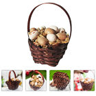 Miniature Decor House Supply Micro Landscape Home Toy Basket Doll Rattan