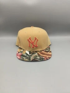 VTG NEW YORK YANKEES MLB BASEBALL CAP Floral AMERICAN NEEDLE Hat ADJUSTABLE Rare - Picture 1 of 9