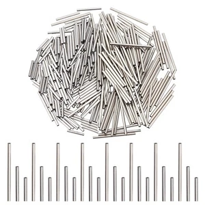 DICOSMETIC 300pcs 3 Sizes Long Tube Beads Metal Loose Beads Stainless Steel B... - Picture 1 of 5