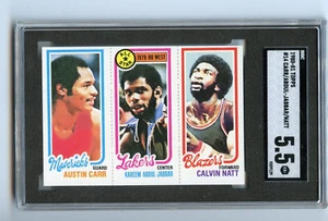 1980-81 Topps Kareem Abdul Jabbar / Austin Carr #14 ⭐️💥🎯 SGC Graded 5.5 - Bild 1 von 2