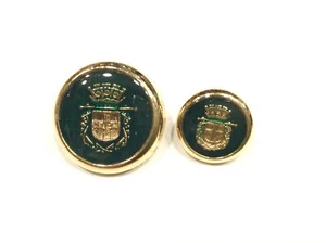 BOTTONE BLAZER VERDE E ORO CM 2,2 - Bild 1 von 2