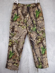 Team Realtree APG Khaki Camouflage Camo Pants Mens Large Lightweight Polyester - Picture 1 of 6