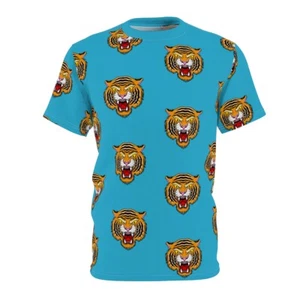 Tiger all over print Unisex Cut & Sew Tee (AOP) - Picture 1 of 8