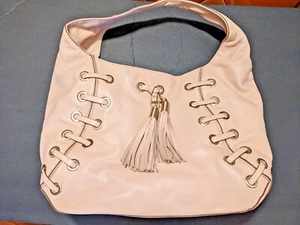 New Michael Kors Astor Grommet Hobo Shoulder Leather Bag Purse, Pale Pink - Picture 1 of 11
