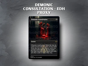Demonic Consultation - Custom Magic: The Gathering Card - Picture 1 of 9
