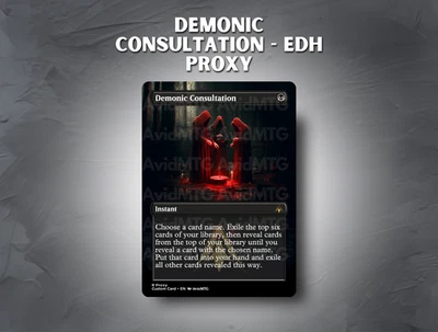 Demonic Consultation - Custom Magic: The Gathering Card - Image 1 of 4
