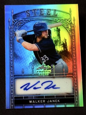 2024 Leaf Trinity STEEL REFRACTOR AUTO Walker Janek 5/15 - Image 1 of 4