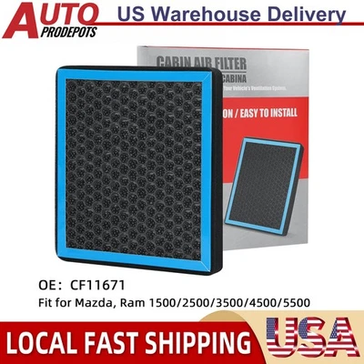 Салонный воздушный фильтр HEPA для 2016 2017 2018 2019-21 Ram 1500 2500 3500 4500 CF11671 - Изображение 1 из 4