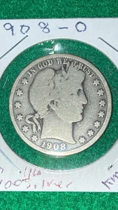 1908-O Barber Half Dollar - Picture 1 of 2