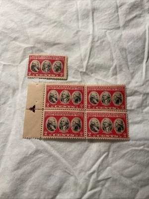 U.S.-(-1931-)-Sc.#703-YORKTOWN -lot OF -5-Stamps-MH-#11 - Image 1 of 4