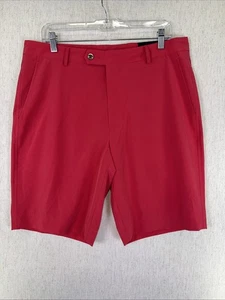 Fairway & Greene Mens Larson Tech Golf Shorts Size 34 Red/Pink Mesh Lined NWT - Picture 1 of 6