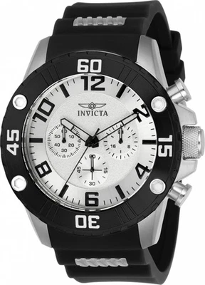 Invicta 22698 48mm pro Diver Quarzo Cronografo Silicone Cinturino Uomo Orologio - Immagine 1 di 4