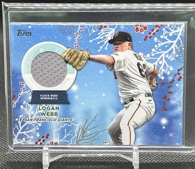 Logan Webb 2023 Topps Holiday Memorabilia Patch San Francisco Giants - Image 1 of 3