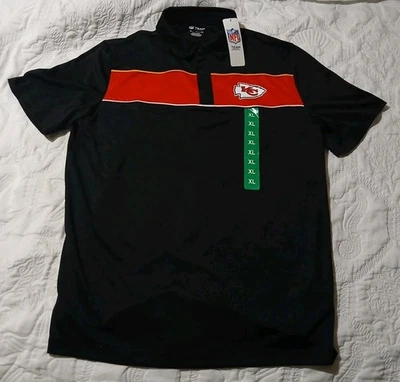 Ropa del equipo de la NFL Kansas City Chiefs Polo Para hombres XL Negra Nueva  Foto 1 de 4