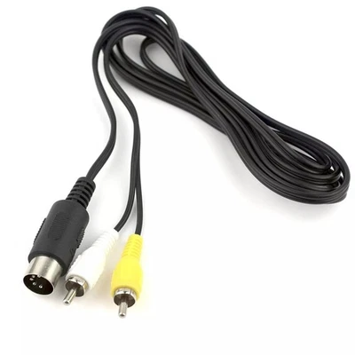 Sega Mega Drive MD1 Master System 1 RCA Phono AV Audio Video Kabel A/V Kabel TV - Image 1 of 4