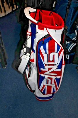 New Ping Golf Hooferlite Limited Edition Union Jack Stand Bag - Image 1 of 4