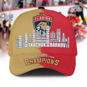 Florida Panthers Fanatics 2024 Stanley Cup Champions Cap - Picture 1 of 4