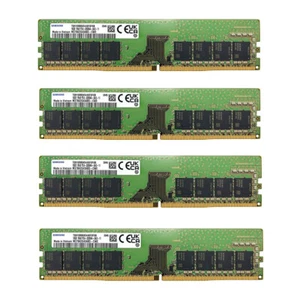 New Samsung 64GB 4X16GB DDR4 3200MHz PC4-25600 UDIMM Memory Ram M378A2G43AB3-CWE - Picture 1 of 5