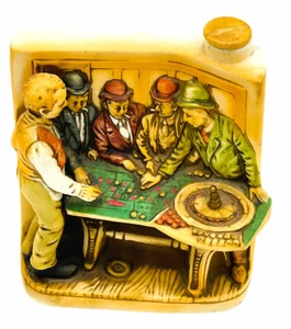 Decantador de whisky mesa salón de ruleta Haas Brothers Tonopah 1975 de colección - Imagen 1 de 5