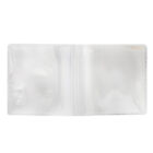 100Pcs Double Pocket Plastic PVC Vinyl Coin Flips Storage Display Bag 45*45mm