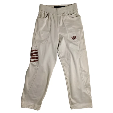 Nike Lebron James Signature Collection Warm Up Pants Size Medium Cream Swoosh Cover