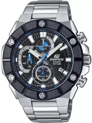 Orologio Casio Edifice da uomo in acciaio inossidabile argento con... - Immagine 1 di 4